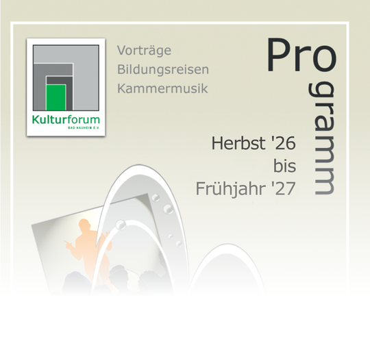 Veranstaltungsprogramm 2026-27 | Kulturforum Bad Nauheim